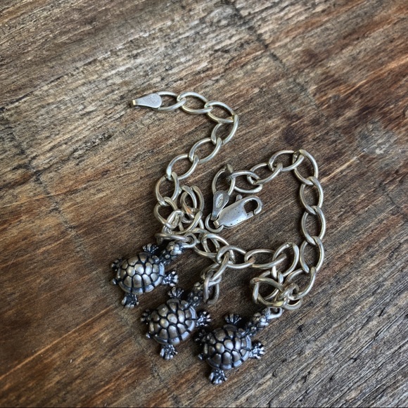 Sterling Silver Charm Bracelet - Turtles - Picture 5 of 5